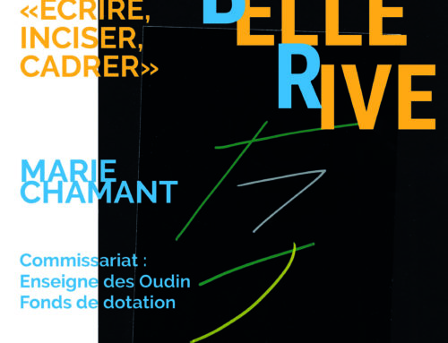Belle Rive – Exposition “ECRIRE, INCISER, CADRER”- Marie Chamant