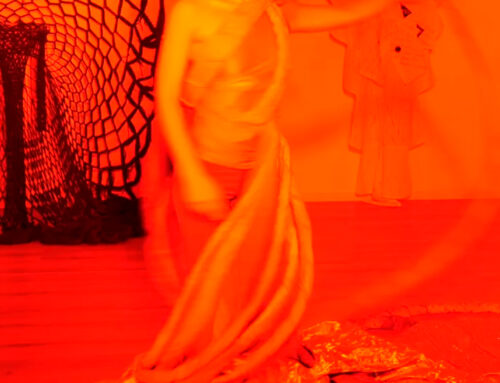KARINE SAPORTA, “La bête” – Performance pour une robe d’Aline Ribière – Fonds de dotation Enseigne des Oudin Paris