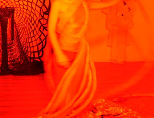 KARINE SAPORTA, « La bête » – Performance pour une robe d’Aline Ribière – Fonds de dotation Enseigne des Oudin Paris